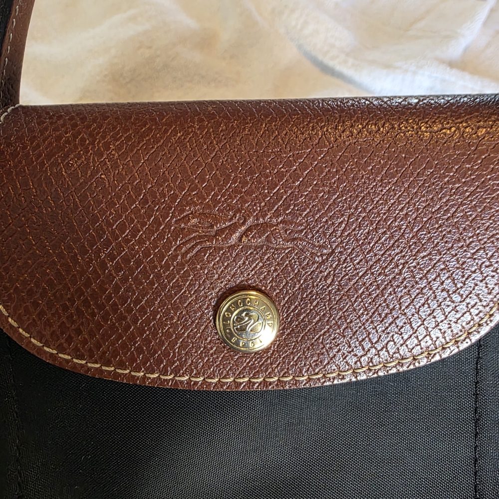 Longchamp Black and Brown Tote Bag - Picture 3 of 10
